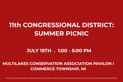 Summer Picnic: 11th Congressional District