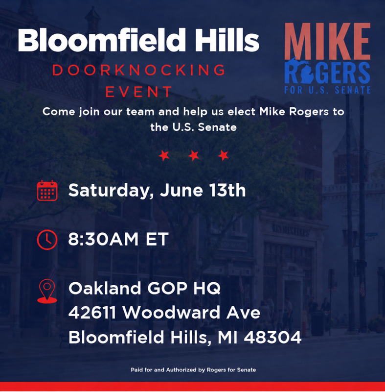 Mike Rogers Door Knocking Event