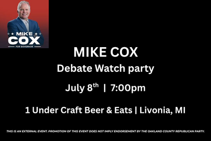 Mike Cox Debate Watch Party