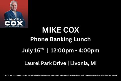 MIKE COX - Phone Banking Lunch