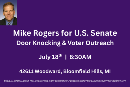 Mike Rogers for US Senate- Door Knocking