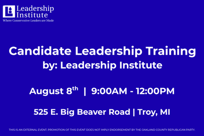 Candidate Leadership Training - by Leadership Institute
