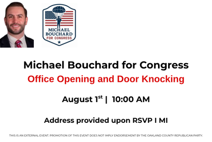 Michael Bouchard for Congress - Office Opening &amp; Door Knocking