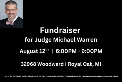 Fundraiser for Judge Michael Warren