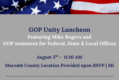GOP Unity Luncheon - featuring Republican nominees