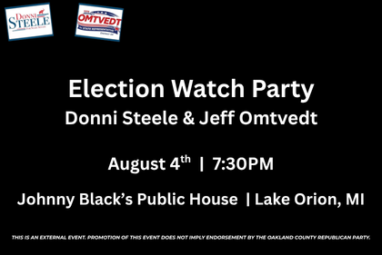 Election Watch Party - Donni Steele & Jeff Omtvedt