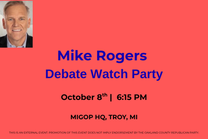 Mike Rogers Debate Watch Party