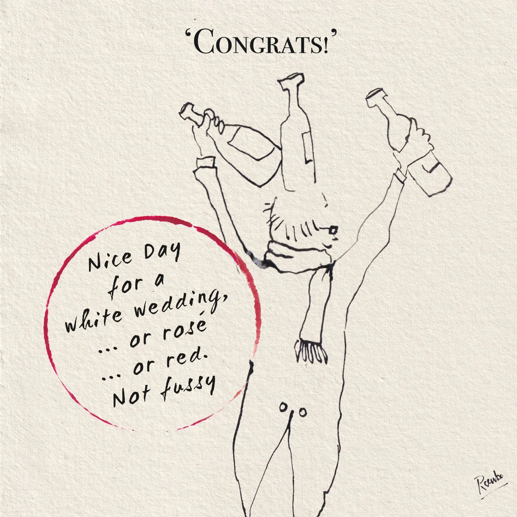 Wine Humour: Wedding Congratulations