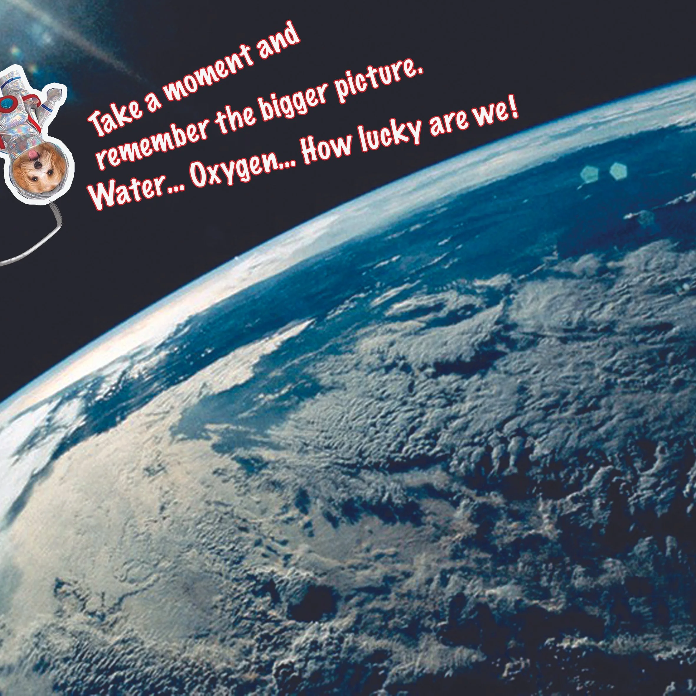fine art humour card Earth From Space jpg.jpg