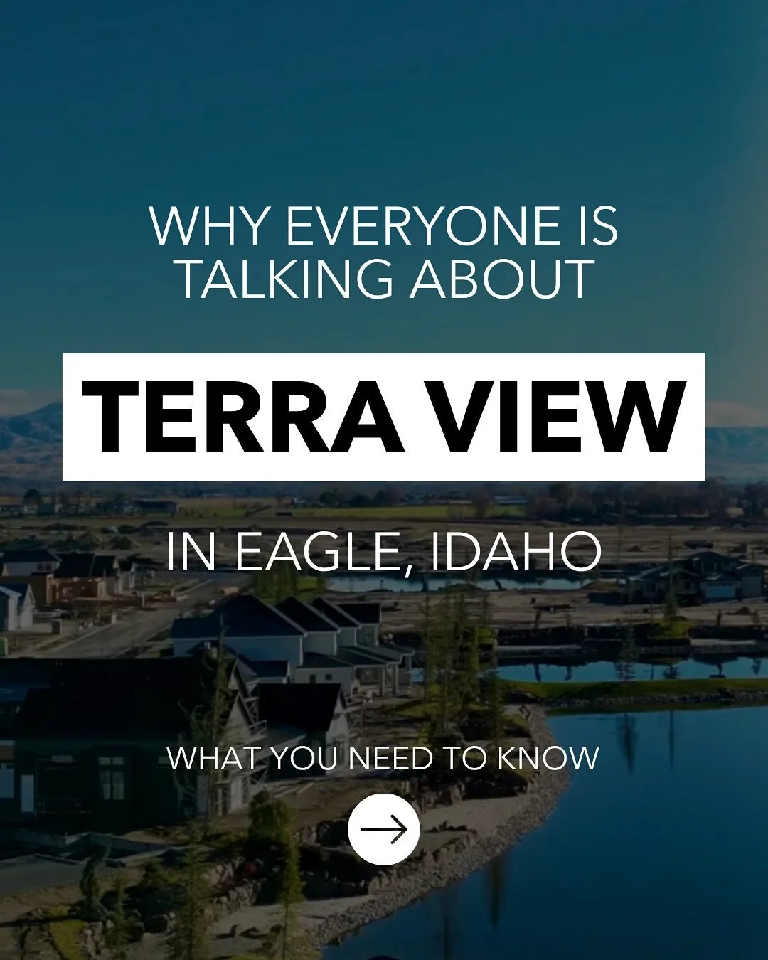 Some of the prettiest lots in the Boise area 🔥

Terra View is just starting to roll into its next phase and is already loaded with amazing luxury homes in Eagle Idaho. 

Comment &ldquo;TERRA&rdquo; and I&rsquo;ll send you all the current lots and li