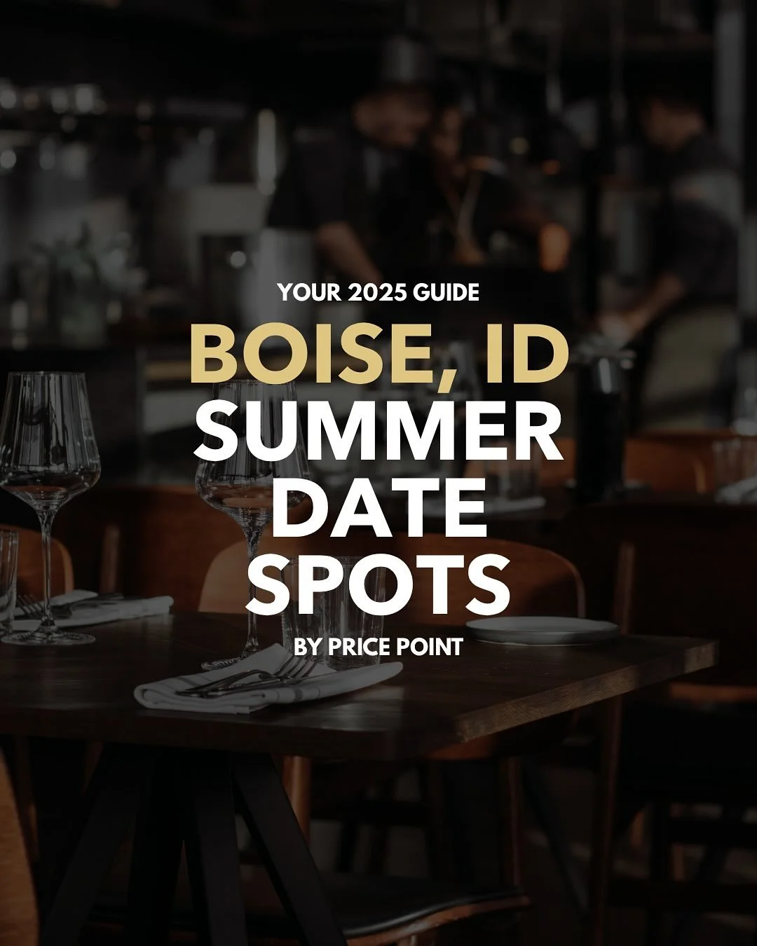 Send this to the person who might need a little help planning the next date night in Boise 😏

From laid-back to special occasions, these are my top Boise summer date spots, broken down by price.

💬 Comment SUMMER and I&rsquo;ll DM you my list of lo