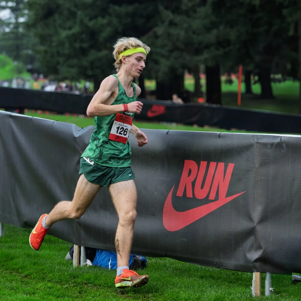 Jesuit High School cross country runner competing at NXN event in Portland Oregon