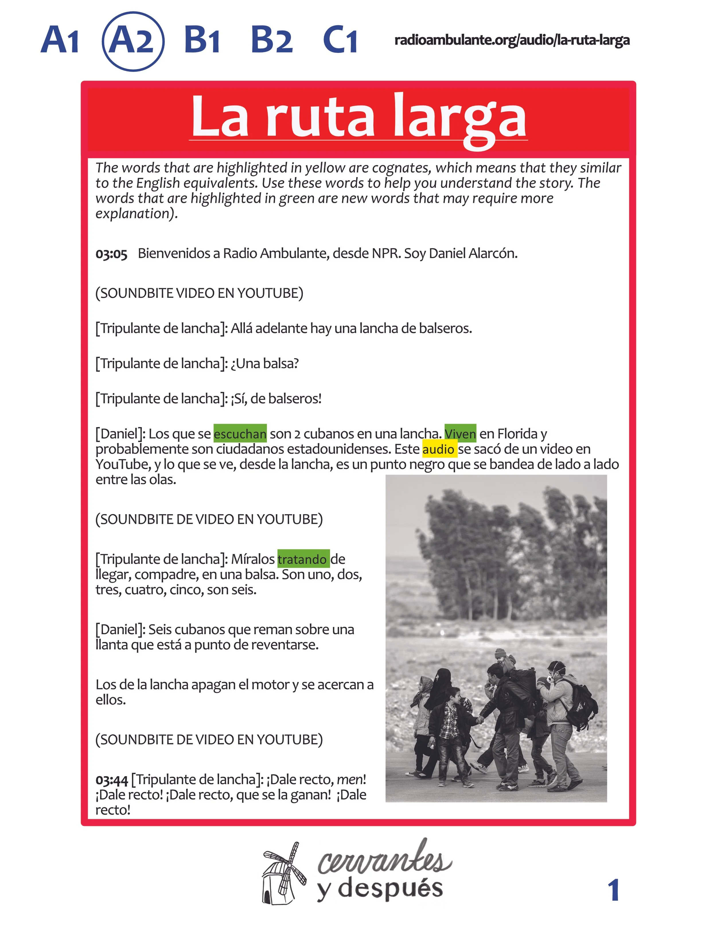 FREE Spanish listening comprehension activities with food and past tense info