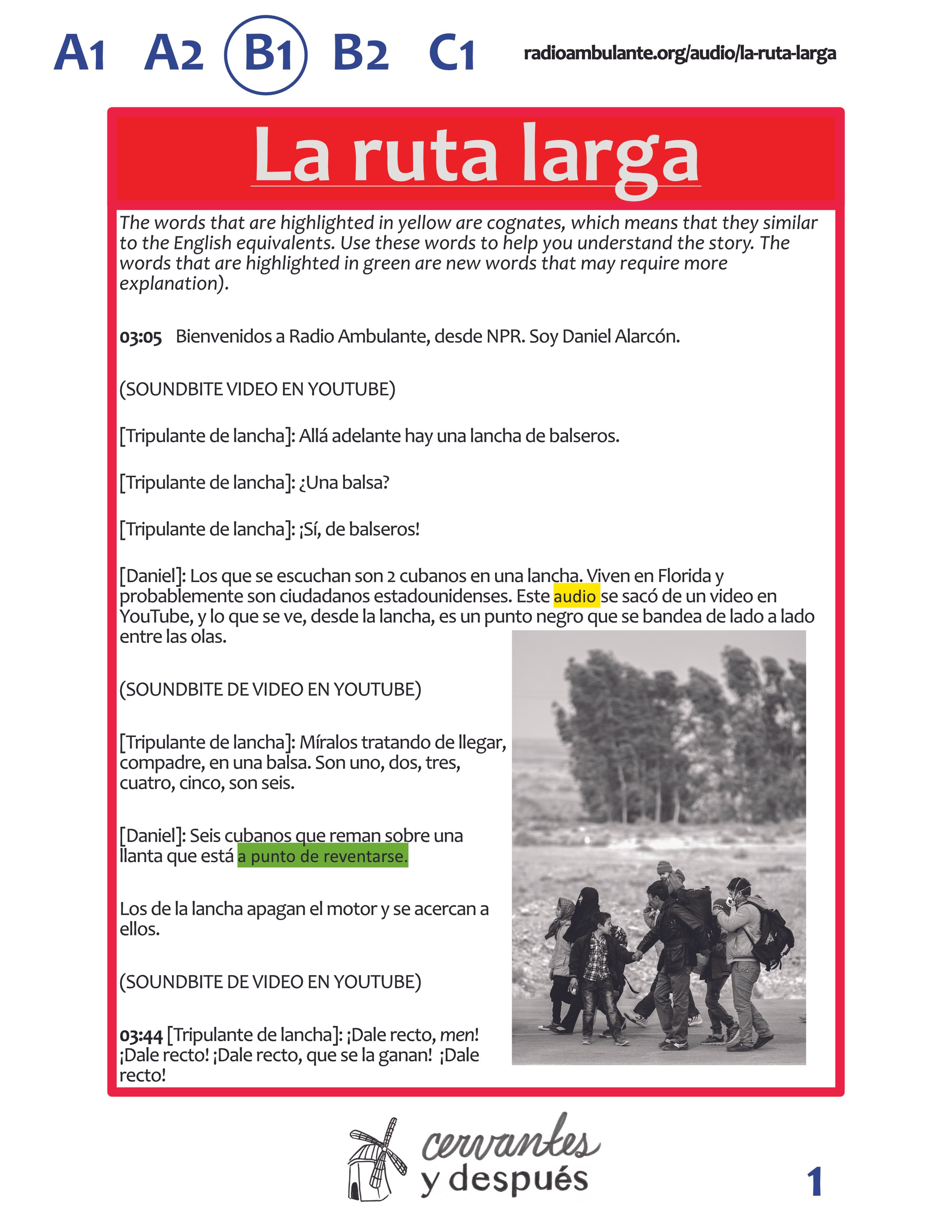 Spanish 3 listening comprehension activities with food and past subj. activities