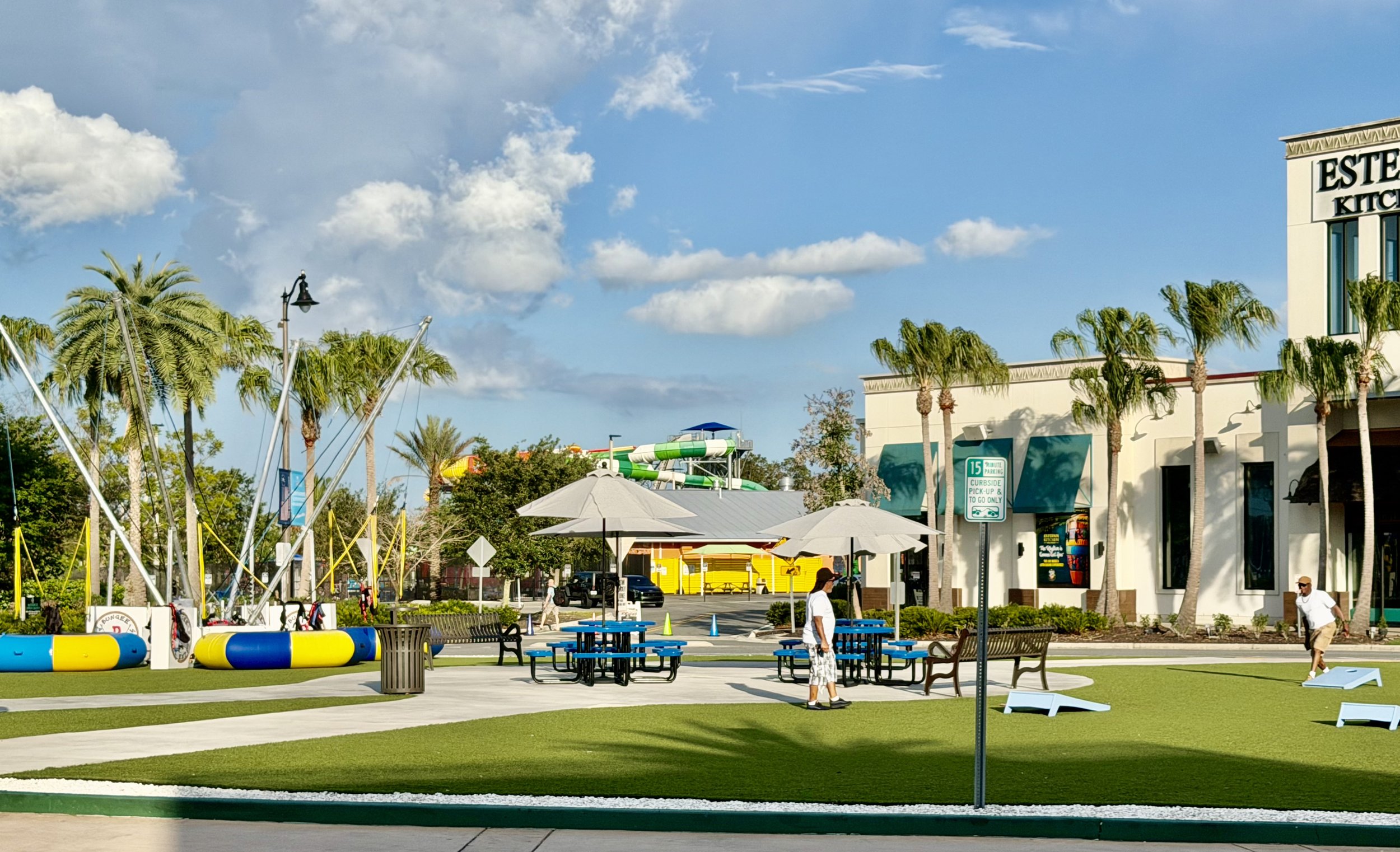 Fun times at Margaritaville Sunset Walk with Restaurants Water Park Lawn Games
