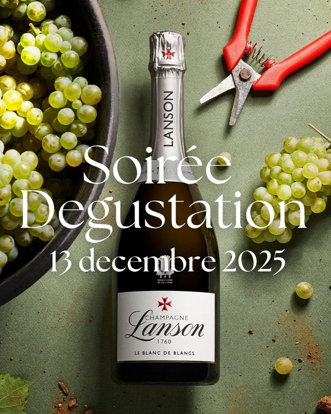 ✨ D&eacute;couvrez le terroir champenois&hellip; de la vigne &agrave; la fl&ucirc;te 🍾
📅 Samedi 13 d&eacute;cembre &ndash; La Table Vermorel
💶 45&euro; par personne

Plongez au c&oelig;ur de l&rsquo;univers p&eacute;tillant de la Maison Lanson lor