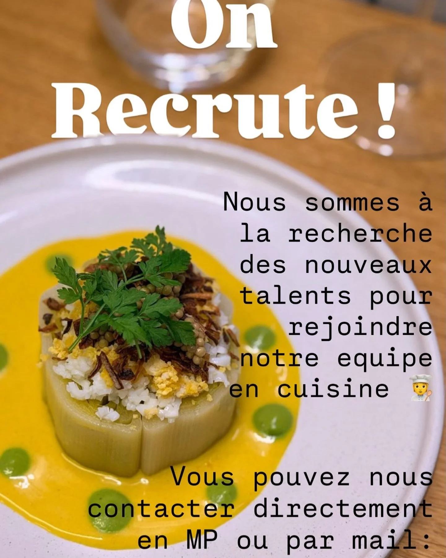 On recrute ! 🚀
Tu as le feu sacr&eacute; en cuisine ? Tu cherches une &eacute;quipe soud&eacute;e dans un &eacute;tablissement de r&eacute;f&eacute;rence ? La Table Vermorel t&rsquo;ouvre ses portes !
On ne cherche pas seulement un CV, on cherche un