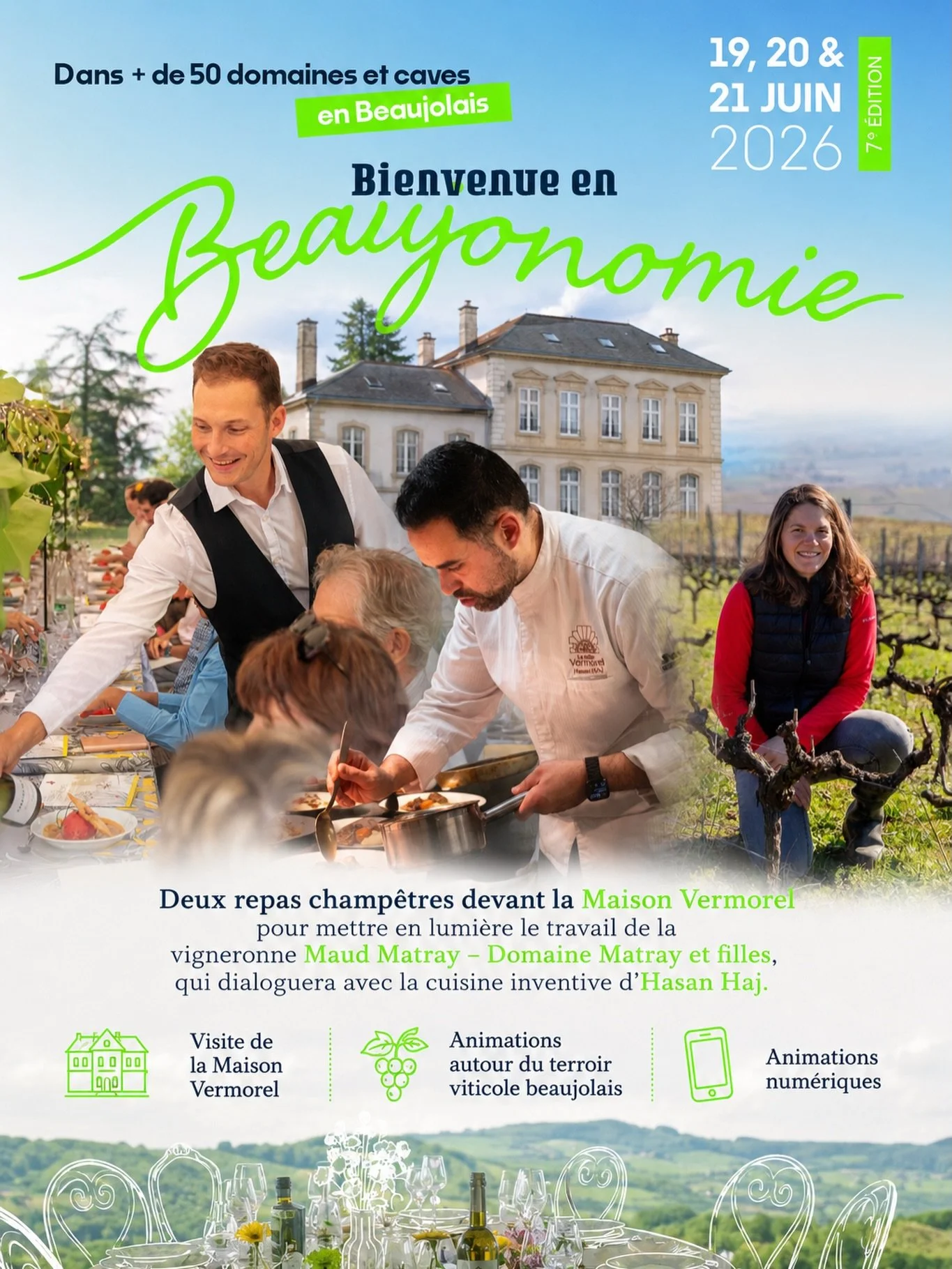 | BIENVENUE EN BEAUJONOMIE |

Nous sommes tr&egrave;s heureux de vous annoncer notre participation &agrave; l&rsquo;&eacute;v&eacute;nement Bienvenue en Beaujonomie  les 20 et 21 juin prochains 🔥

Le @chefhasanhaj et la Maison Vermorel mettent leurs