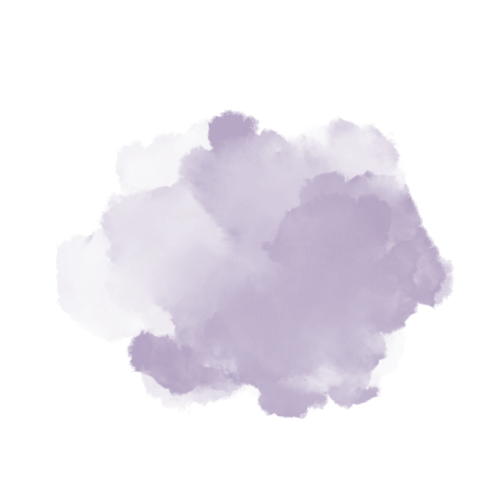 A light purple stain or blotch on a black background.