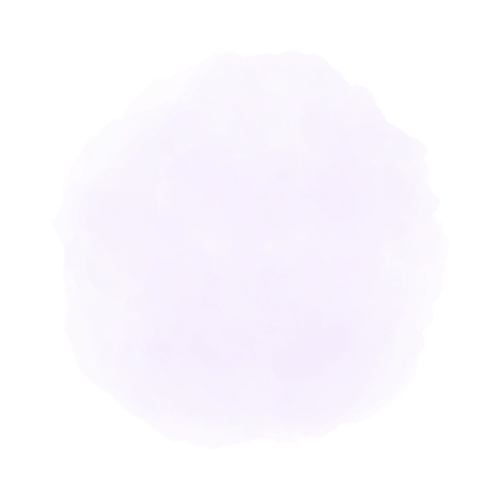 A light purple, fluffy, round cotton ball.