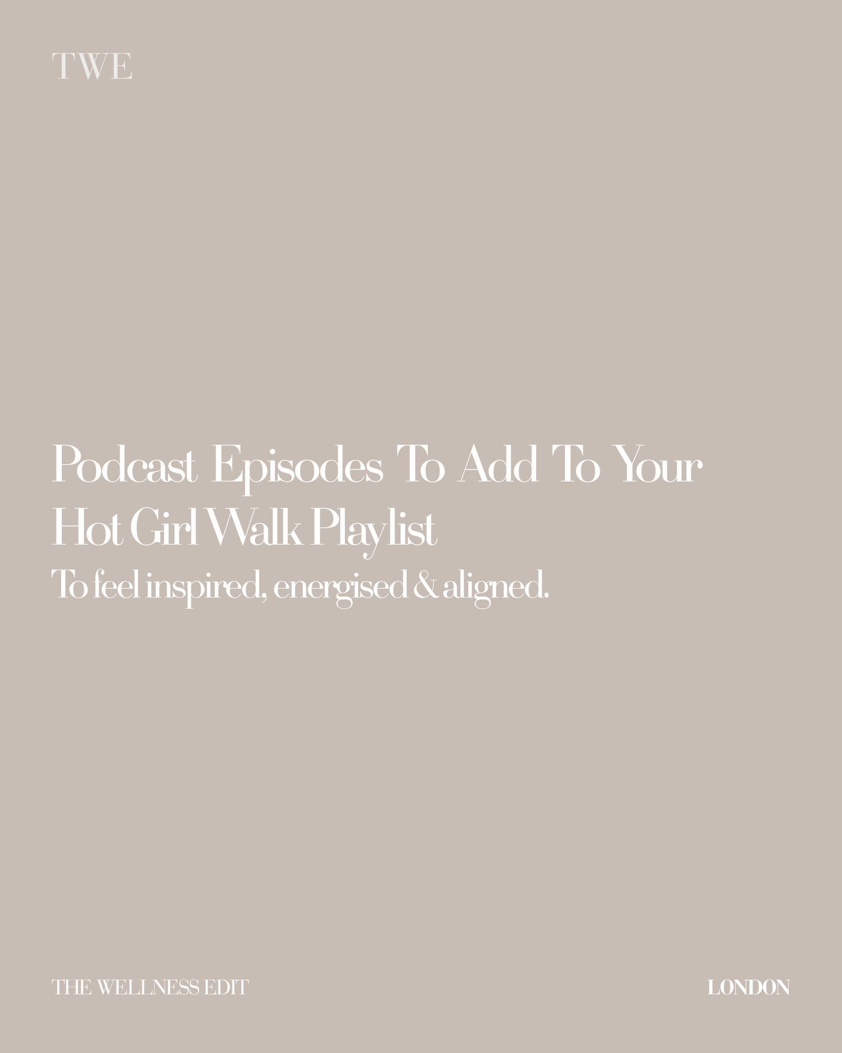 What&rsquo;s better than a mental health walk to feel reset and clear a busy mind? Here are some of our favourite podcast episodes to save to your Hot Girl Walk playlist to feel inspired, energised and aligned ✨

Featured:
@shaylaquinn | @theyogainsp