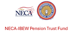Logos of NECA and IBEW Pension Trust Fund