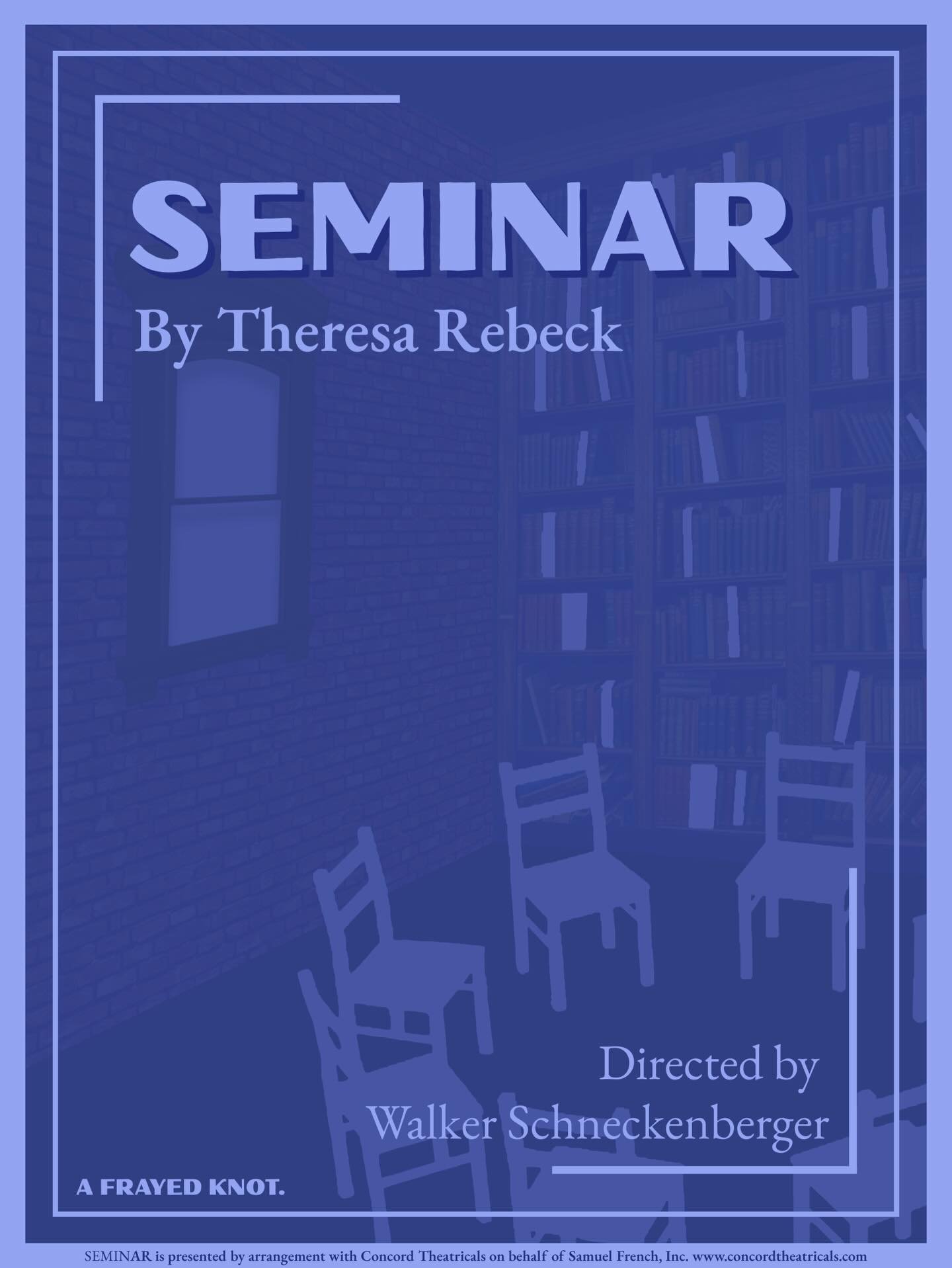 4 young writers solicit a legendary author to teach a seminar. Will his brutality be the key to their success, or hinder it entirely?

Feb 26th at 7:30pm
Mar 1st at 1pm

Tickets live on our website (link in bio)