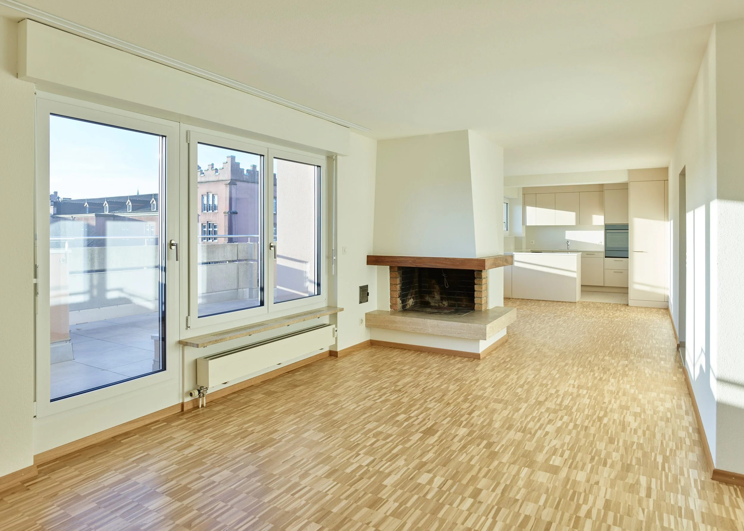 Erstvermietung Basel - Klingentalgraben 7 -Dachwohnung mit Blick auf die Kaserne