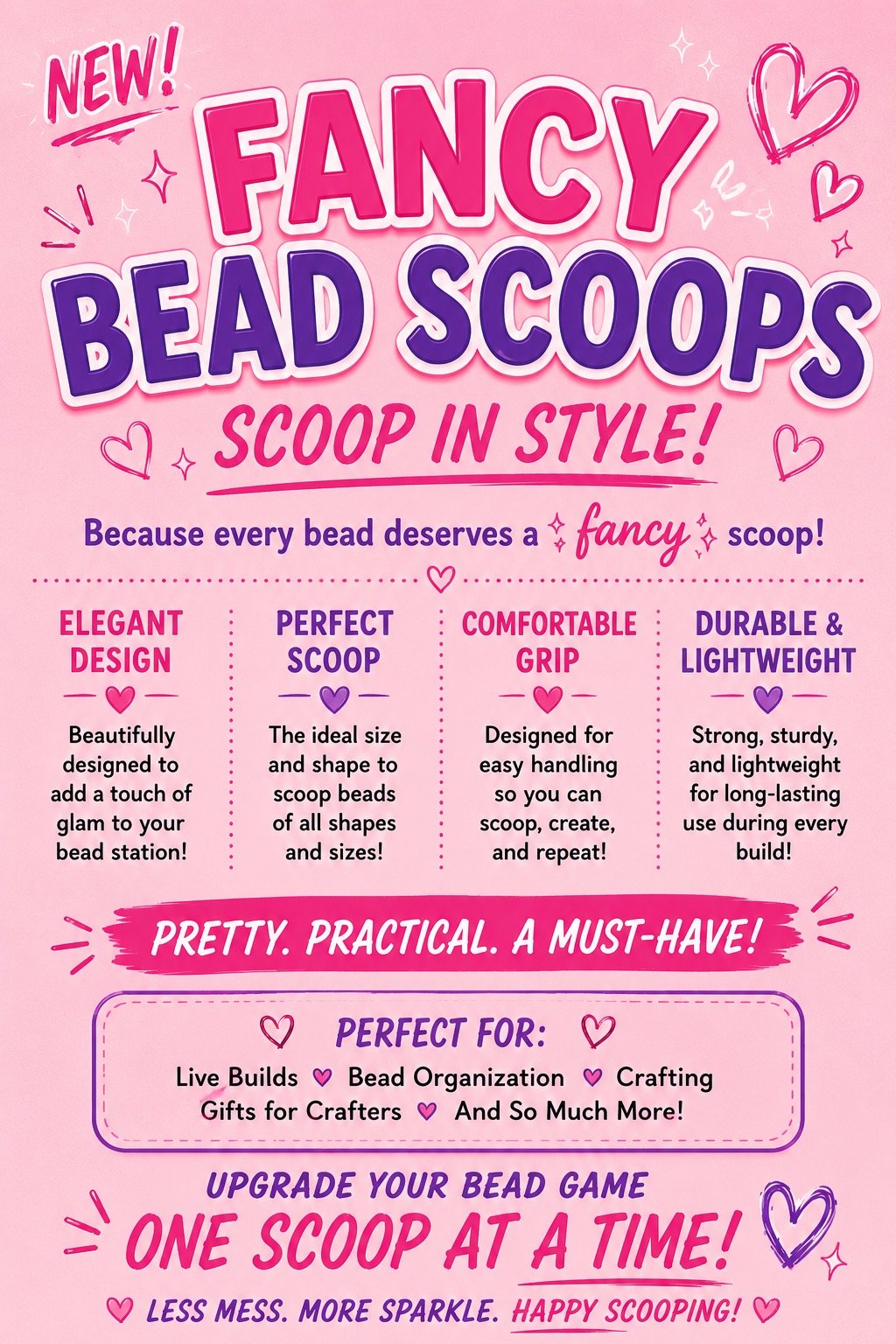 Fancy Bead Scoops