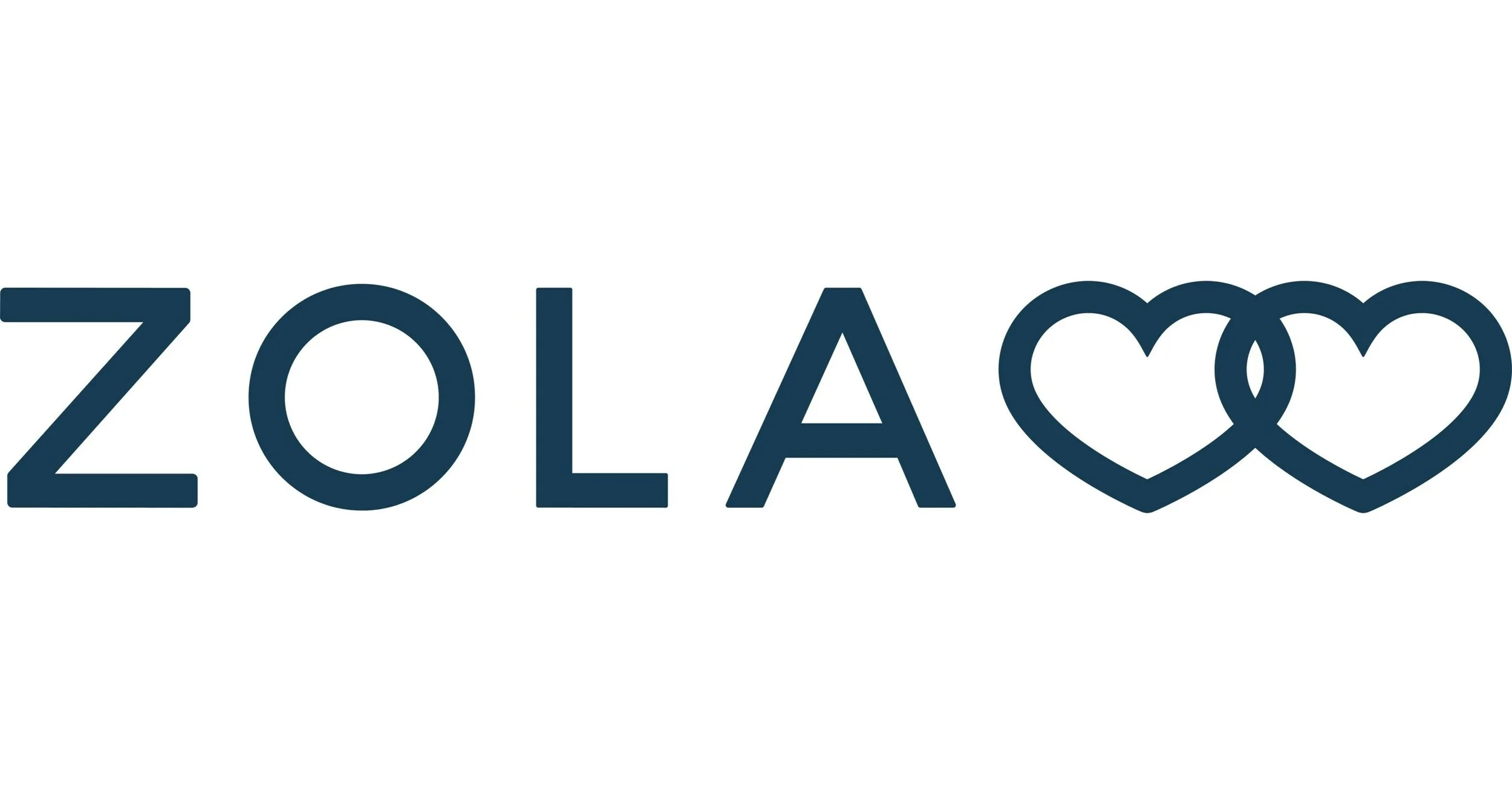 The text 'ZOL A' followed by two heart-shaped figures in place of the letter 'V'.