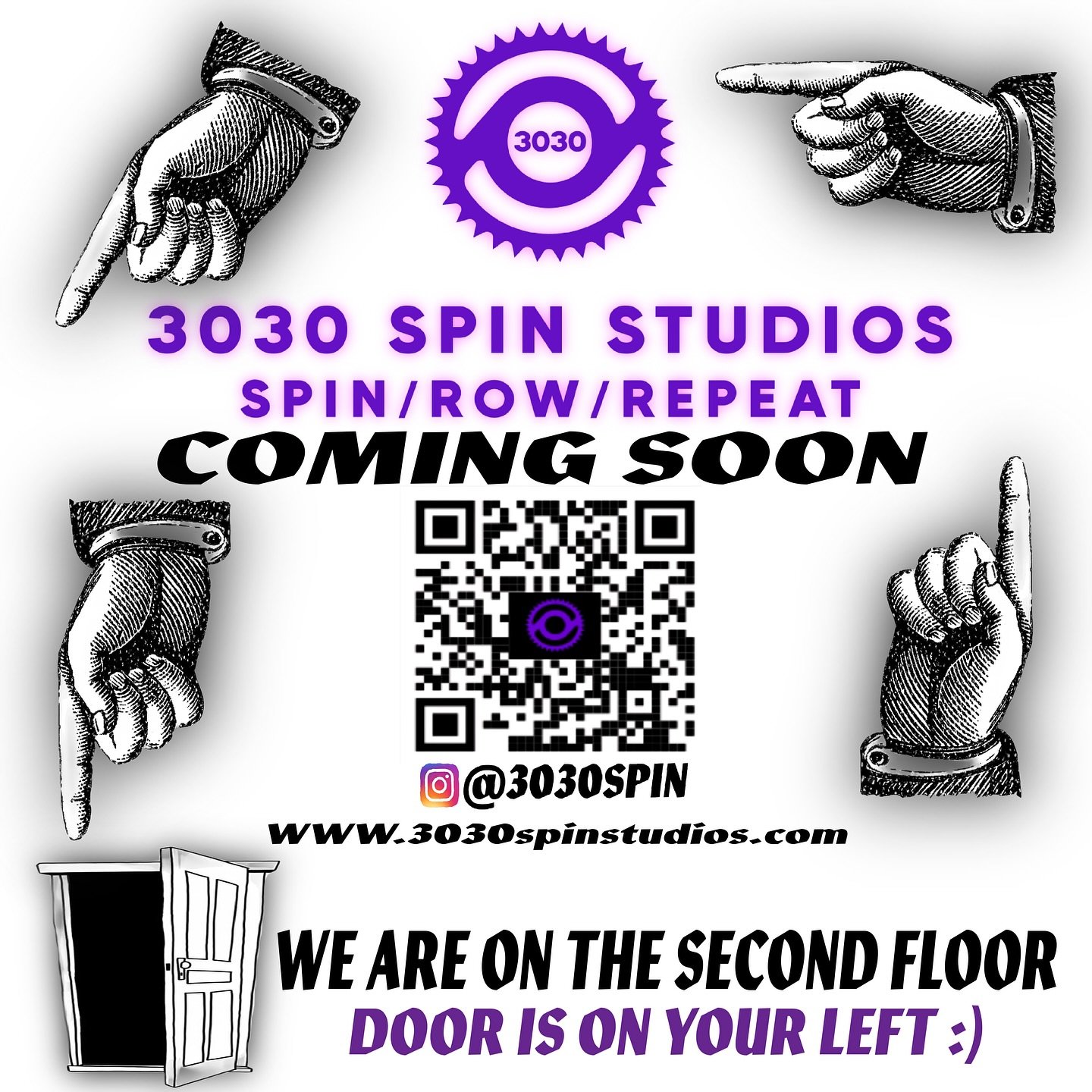 Ongoing work with @3030spin, a spin studio coming to Astoria, Queens very soon&mdash; from coming soon posters, to flyers and business cards, I&rsquo;m excited to see what I get to design next...stay tuned ;)