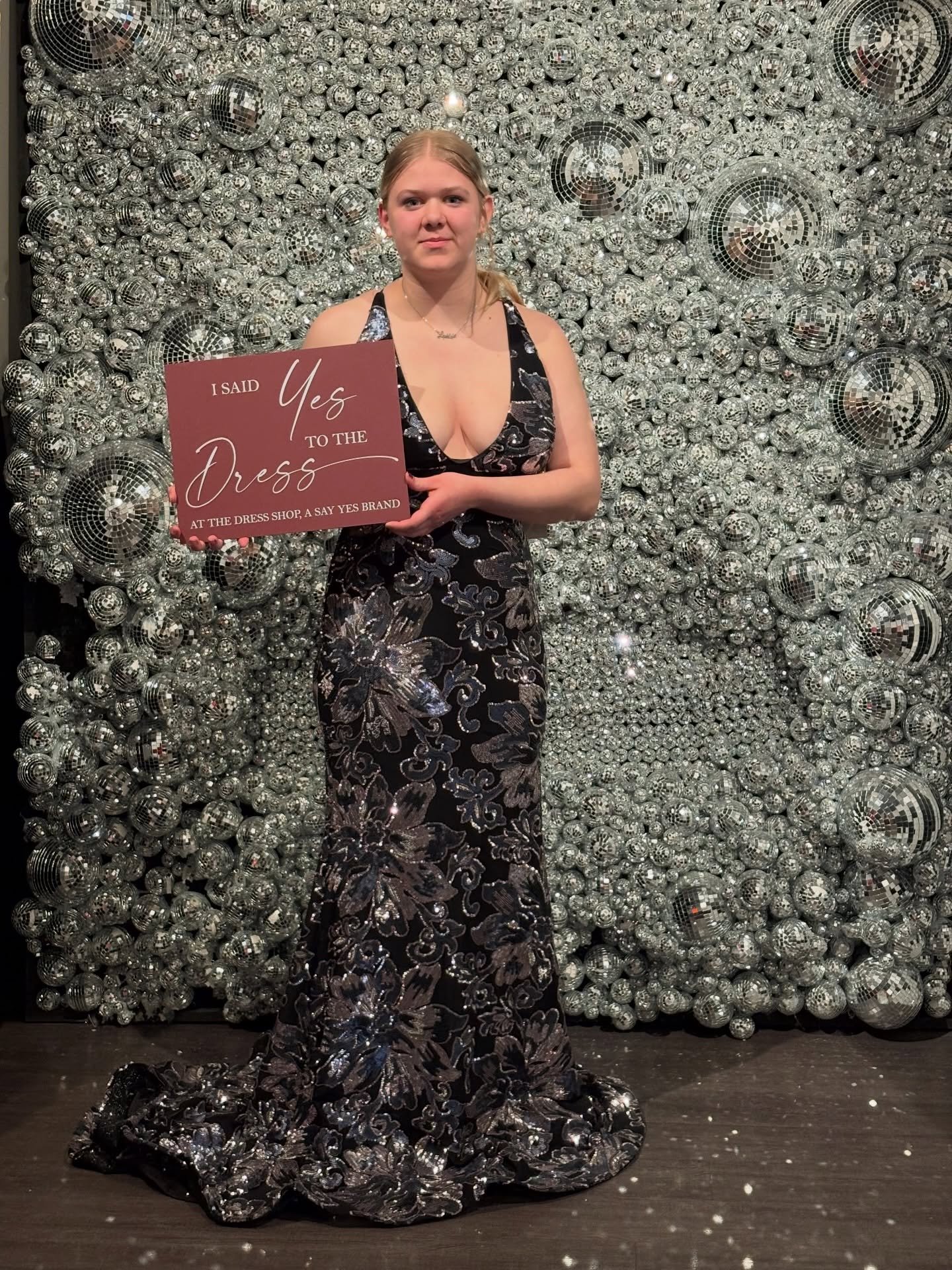 Sequin details are everything. ✨⚡️🫶 #prom2026 #thedressshopcda #promgirls #promdress