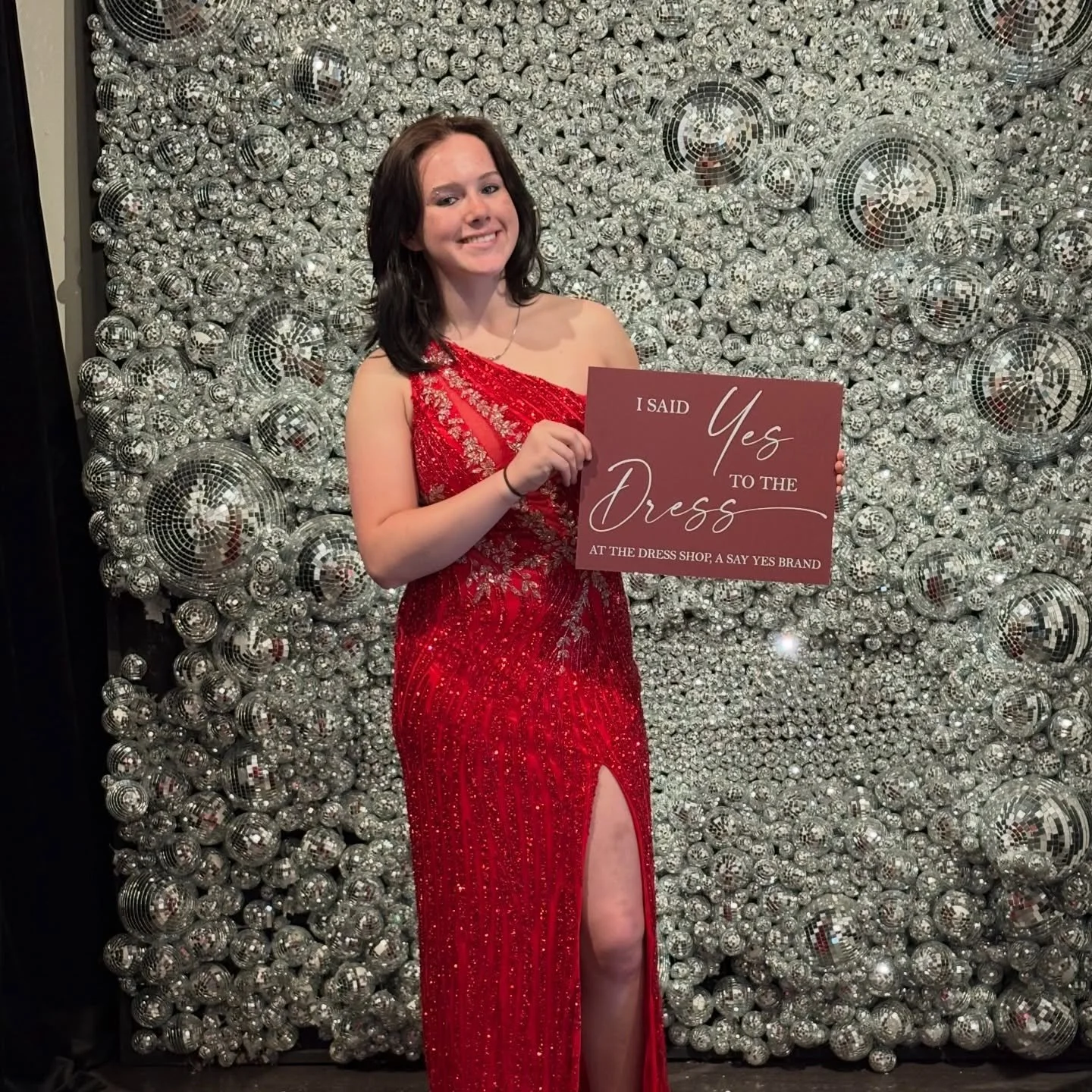 Red is for the dance floor. 💃 #thedressshopcda #prom2026