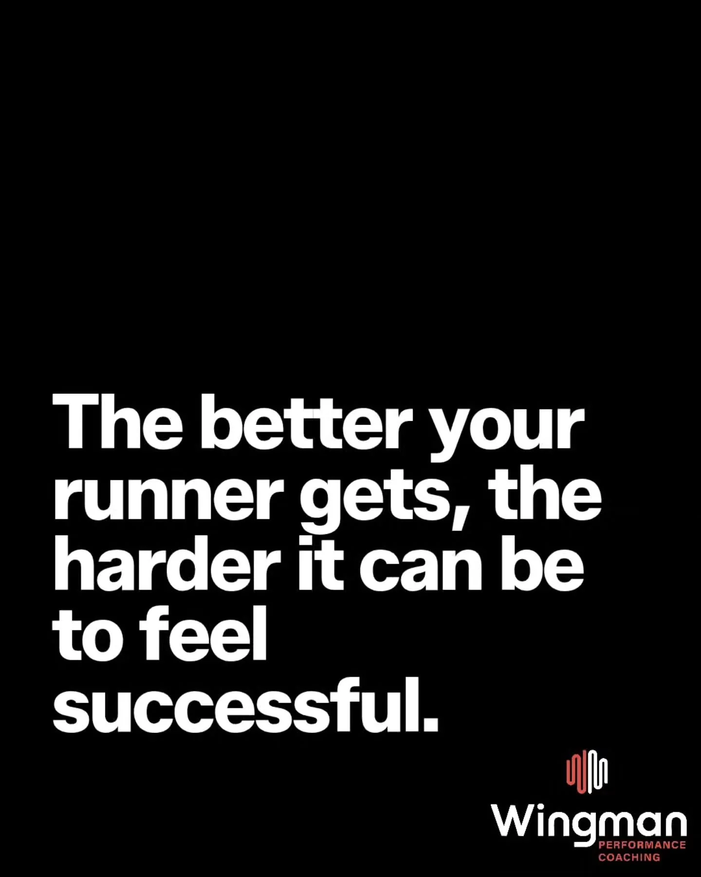 Getting better at running and feeling better about your running are not always the same thing.

Early progress has a way of making itself VERY obvious.

And being good changes the room they&rsquo;re measuring themselves in.

The result didn&rsquo;t g