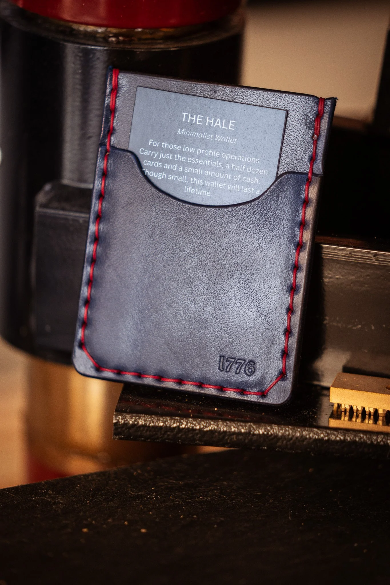 The Hale Wallet - 1776 Edition - Navy and Red