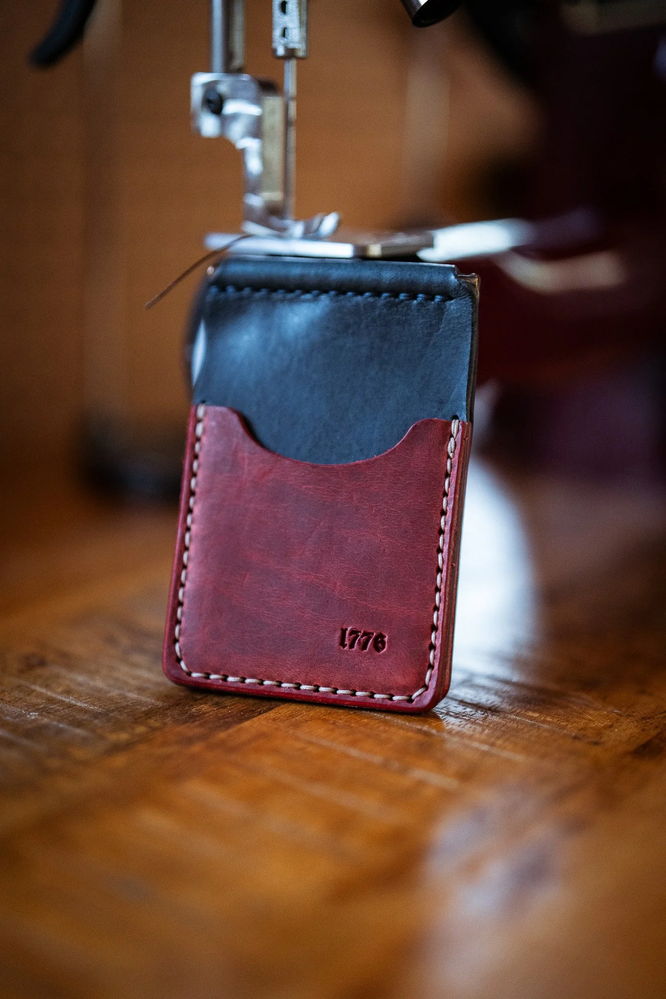 The Oxcart Money Clip Wallet - RWB 1776 Edition