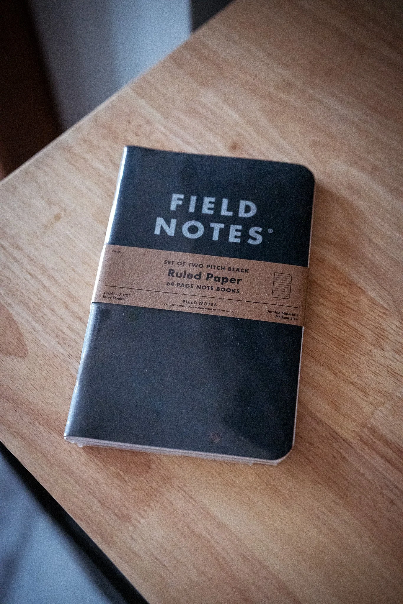 Field Notes Brand Pitch Black Note Book (2 Pack)