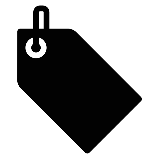 Black shopping cart icon with a handle and a small wheel, depicted in a minimalist outline style.