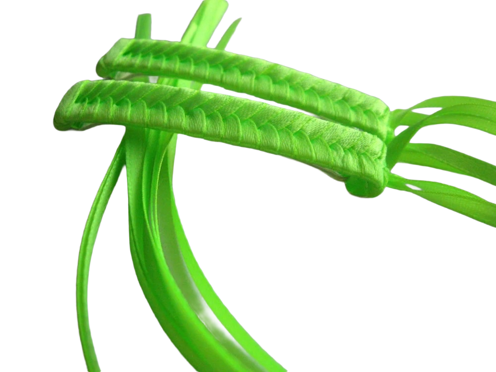 loveretrocolor-neon-green-braided-ribbon-barrettes-1.png