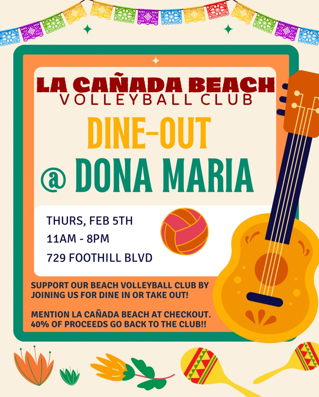 Join us next week for our first dine out 🥳 
You can dine in or takeout from 11am-8pm!