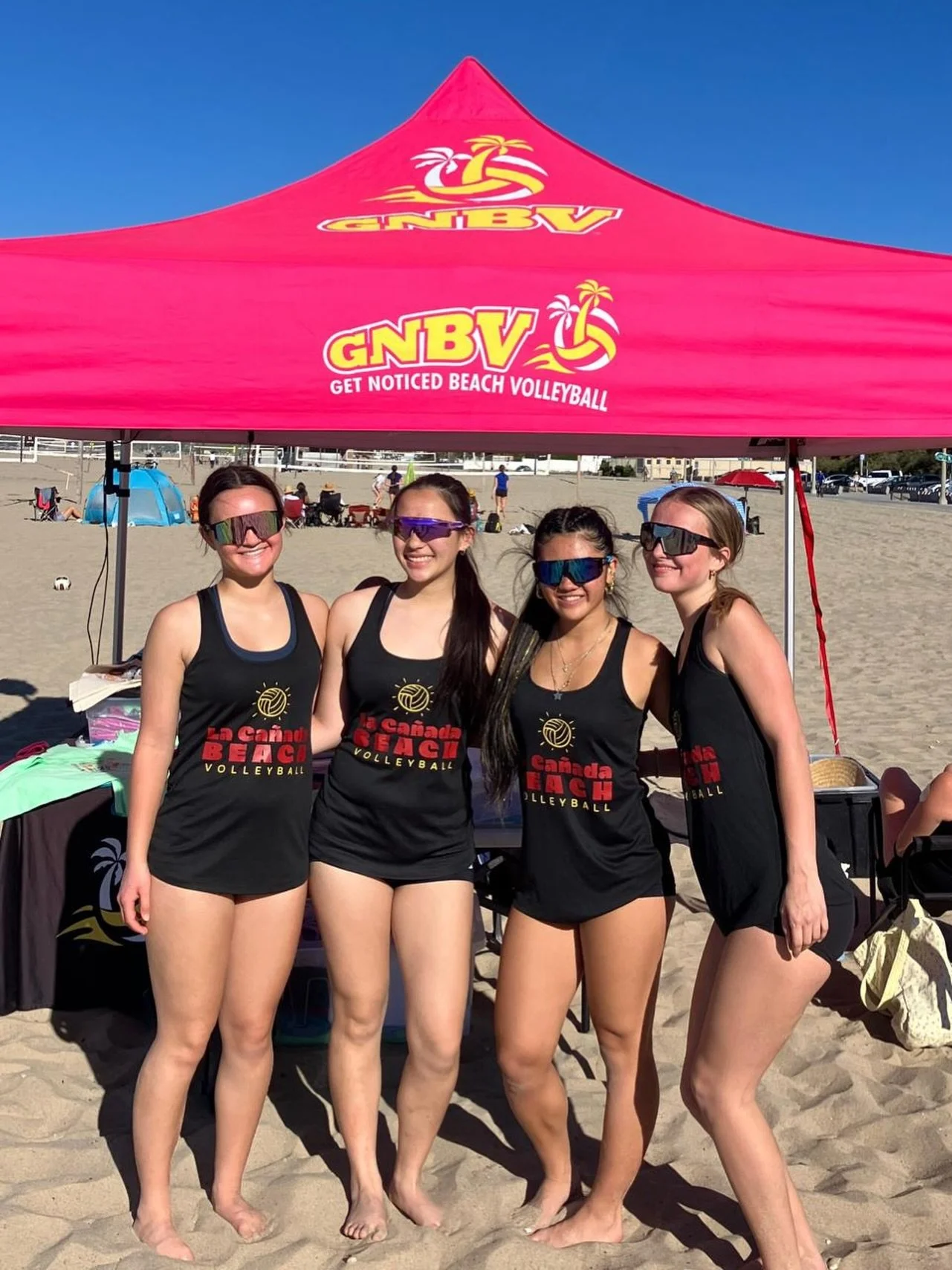 Proud of our girls for working hard today in the heat and wind!! Thanks @bvnevents for hosting ⭐️🏐🤍