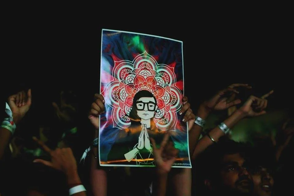 This one&rsquo;s a decade old. First digital art for the 🐐@skrillex 

Shot by @jas 

Hydra&bull;Bad, 2015 [IYKYK]

#skrillex