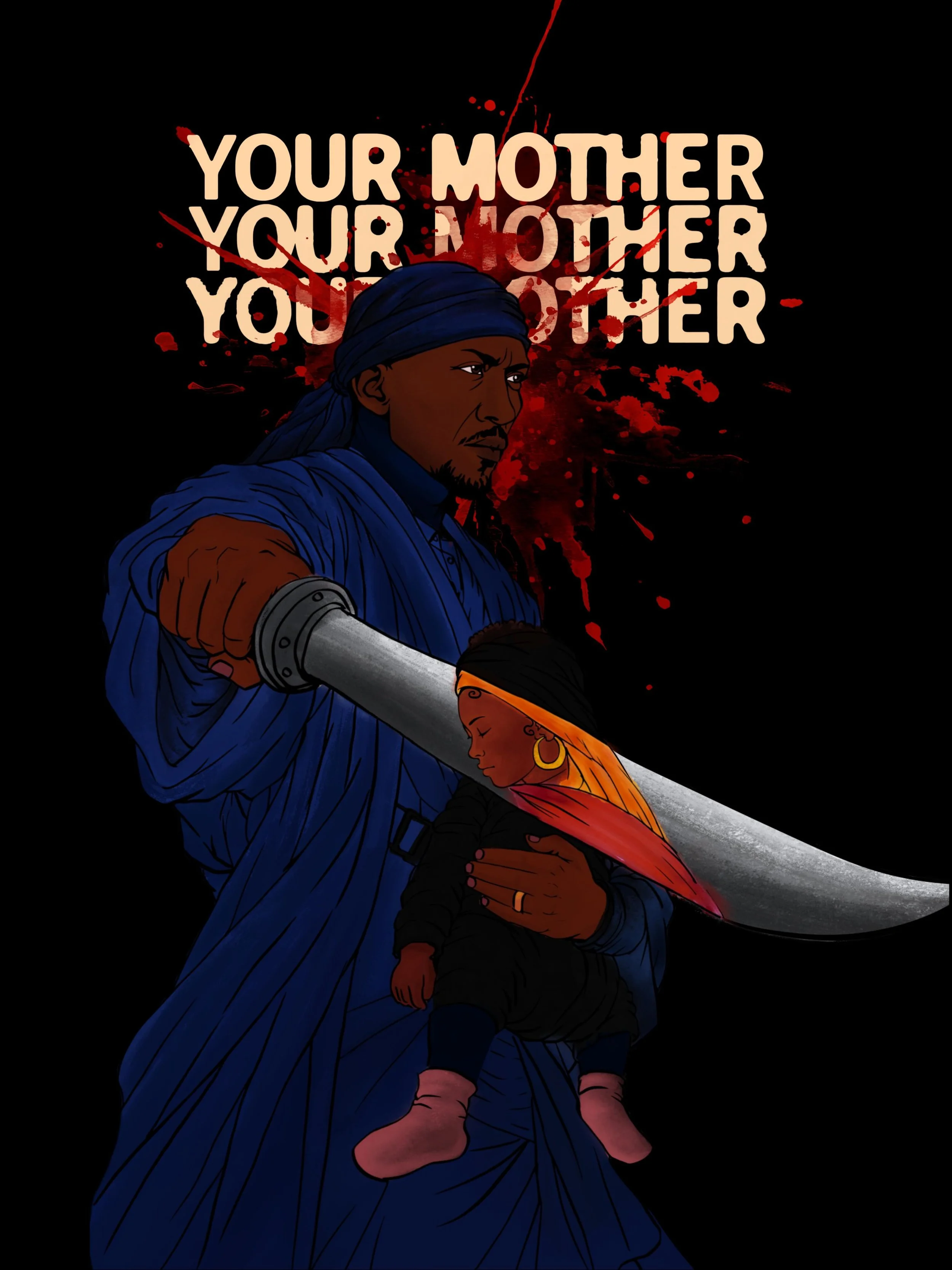 Your Mother Your Mother Your Mother in theaters Sept 25th.

All the best! @mahershalaali @curry_crayola 

Costume Design by @thereeldesign 🫶🏼✨
@son_lux &amp; @bilalmusic 🫡✨ 

Illustration by @ruch.rao

#yourmotheryourmotheryourmother #MahershalaAl