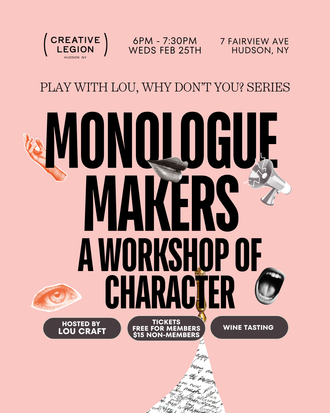 Monologue Writing with Lou Craft