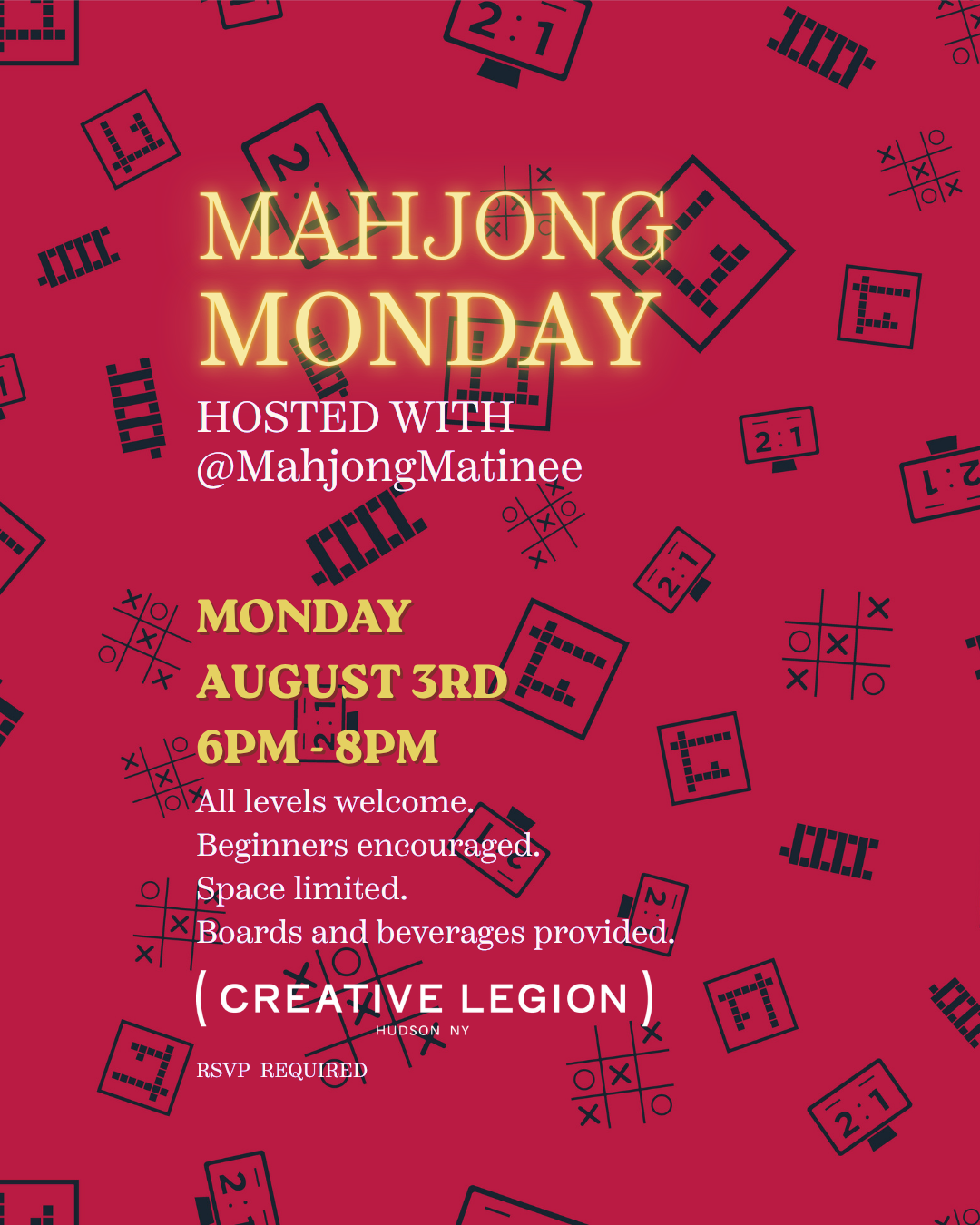 Mahjong Monday July Edition  (Copy)