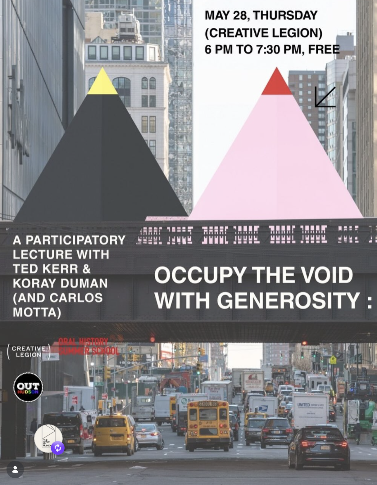 Venue Host of FREE PUBLIC EVENT: Occupy the Void with Generosity : A Participatory Lecture with Ted Kerr, Koray Duman and Carlos Motta