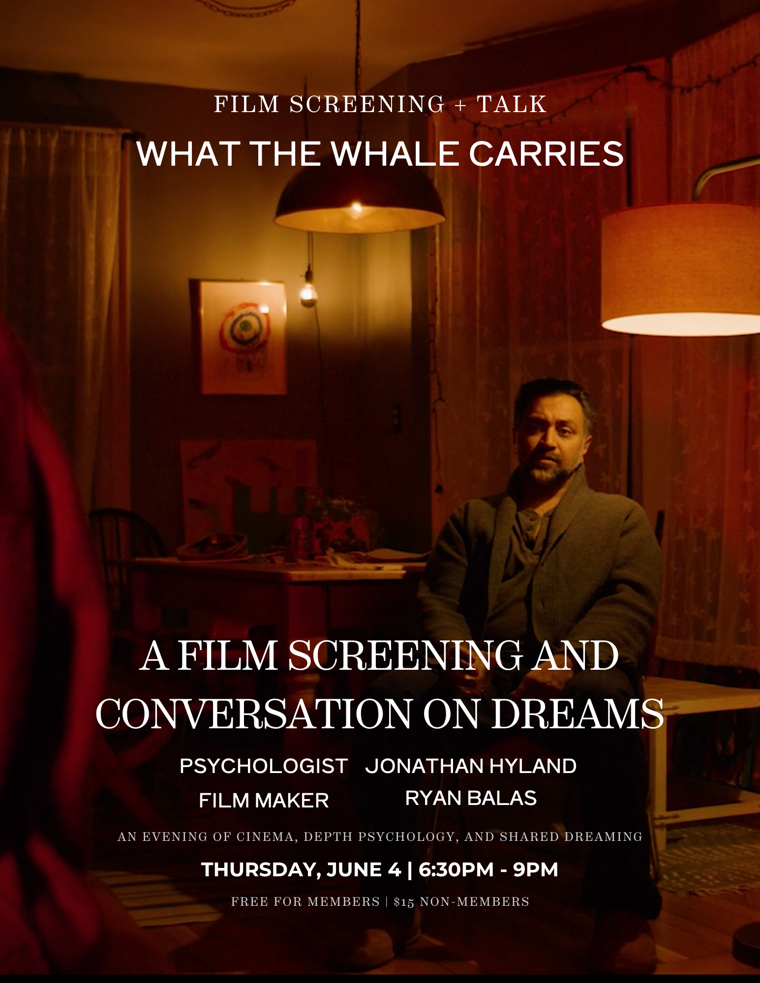 FILM SCREENING + TALK: What the whale carries: a film screening and conversation on dreams