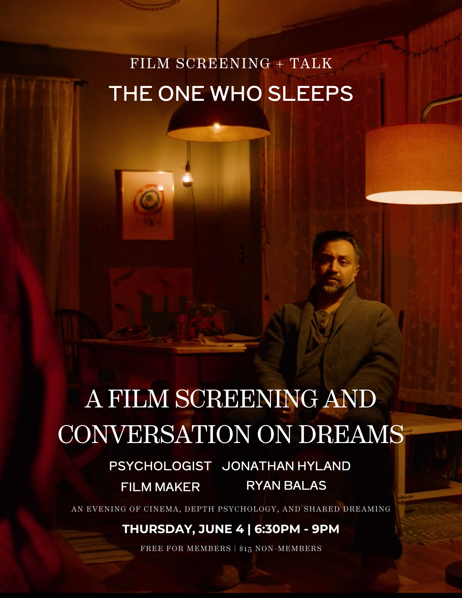 FILM SCREENING + TALK: The One Who Sleeps: a film screening and conversation on dreams