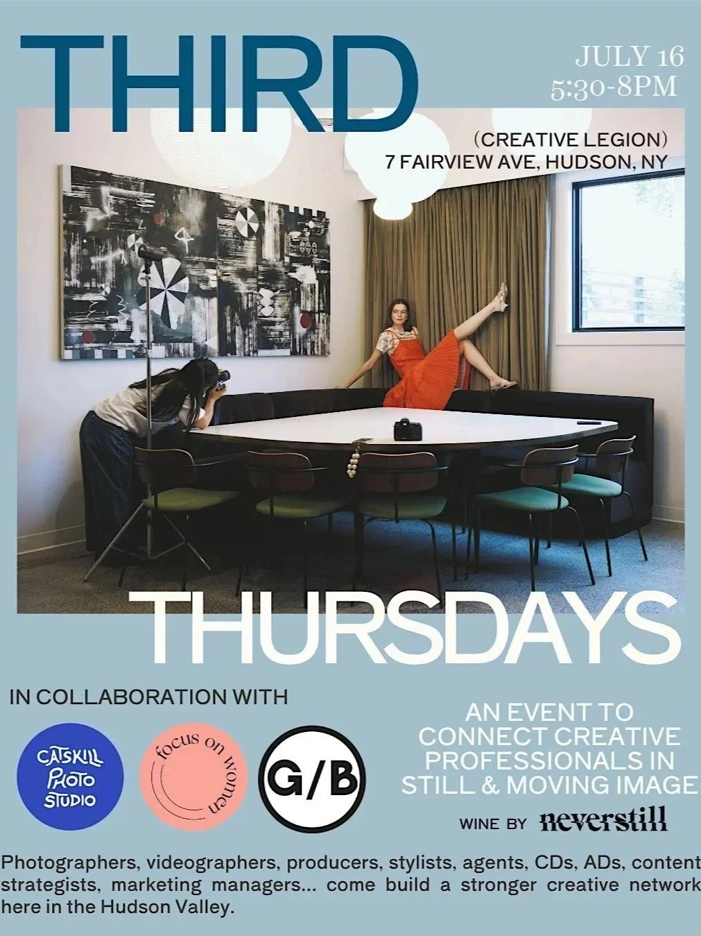 Third Thursday July w. Catskill Photo Studio, Focus on Women, Good Brigade