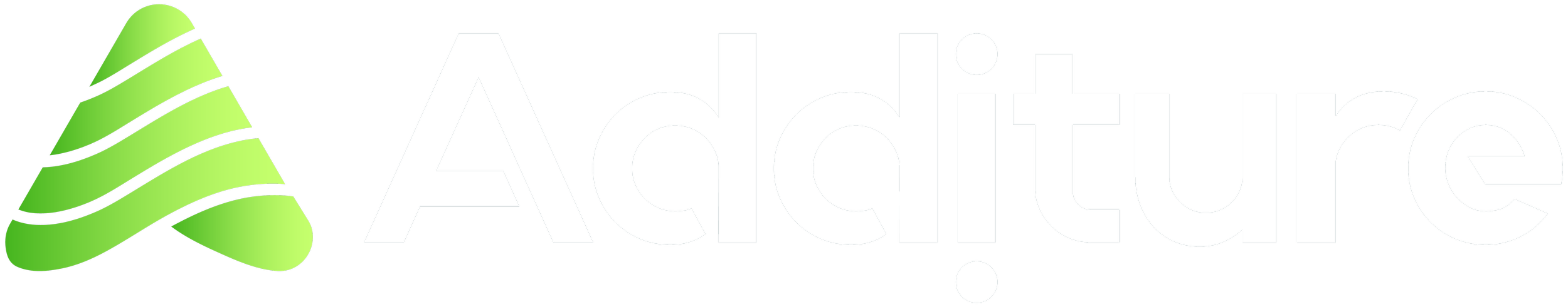 Additure logo with a green stylized "A" icon.